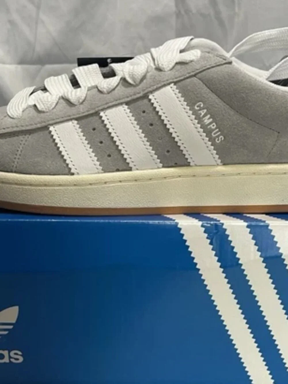 Adidas Campus 00s Gray White Suede Gum Sole Sneakers Mens Size 11 NIB
